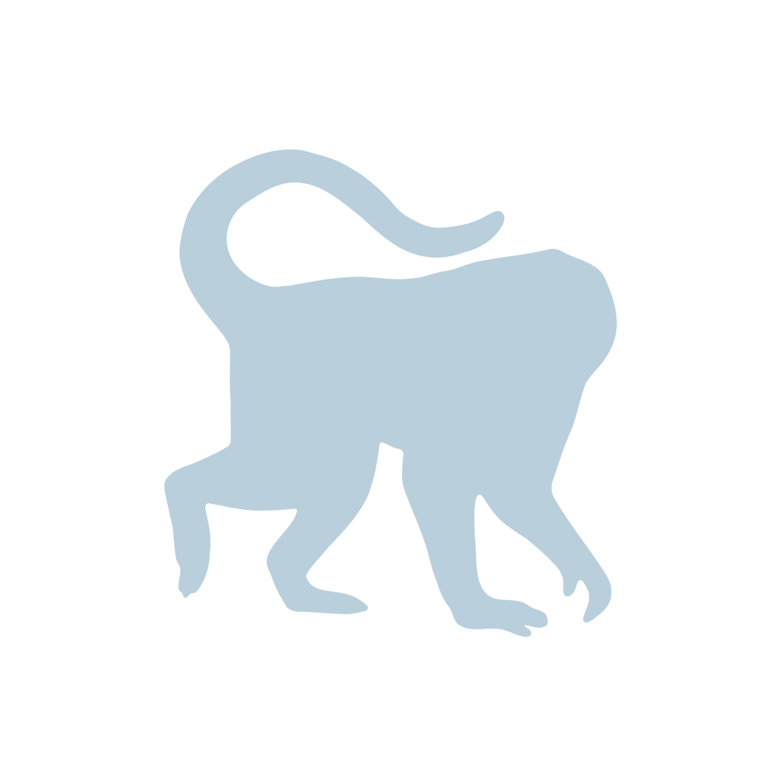 macaque sillouette